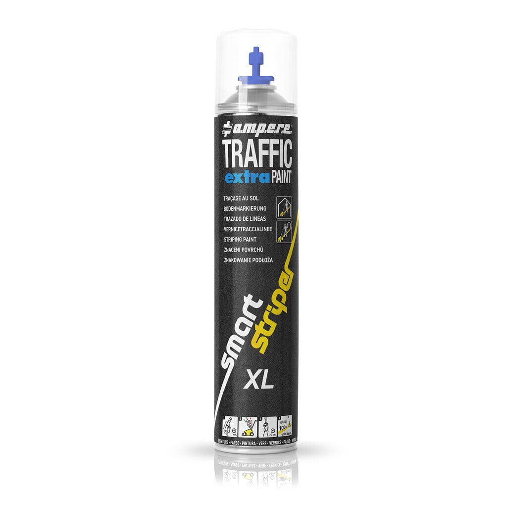 A.M.P.E.R.E. Color de señalización TRAFFIC extra Paint® XL 0,75 l, azul. Imagen del producto: A.M.P.E.R.E. Color de señalización TRAFFIC extra Paint® XL 0,75 l, azul.