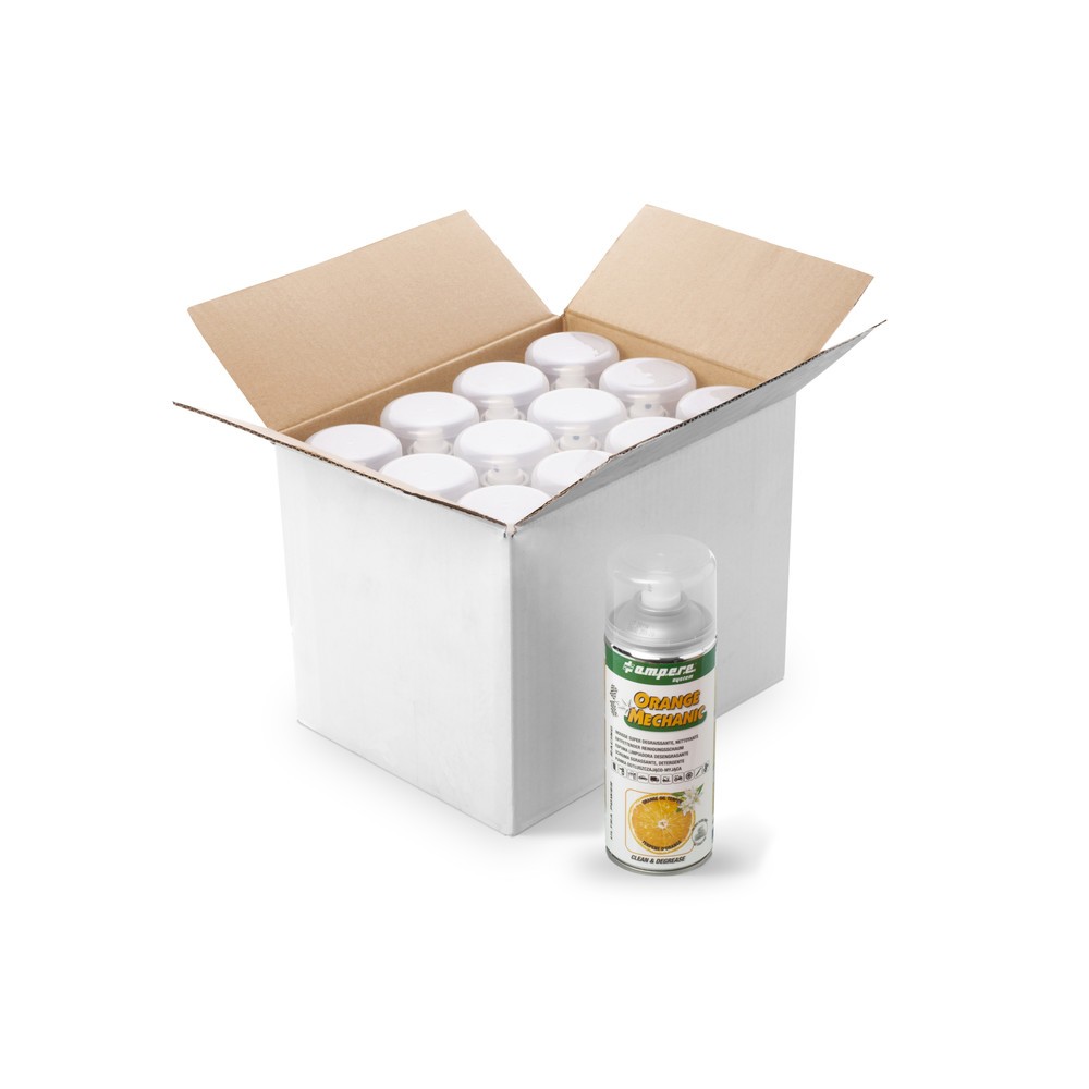 Número de imagen del producto 3: A.M.P.E.R.E. Espuma limpiadora mecánica naranja, desengrasante, 400 ml, 12 ud/caja