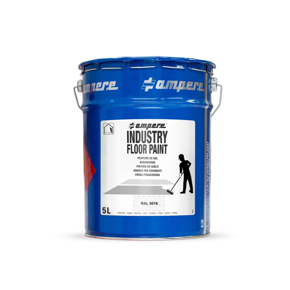 Número de imagen del producto 1: A.M.P.E.R.E. Rotulador de suelo blanco 5L Traffic Floor Paint