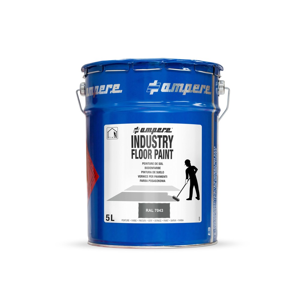 Número de imagen del producto 1: A.M.P.E.R.E. Rotulador de suelo gris 5L Traffic Floor Paint