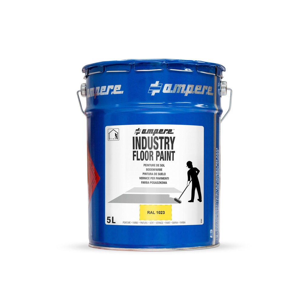 Imagen del producto: A.M.P.E.R.E. Rotulador de suelo amarillo 5L Traffic Floor Paint