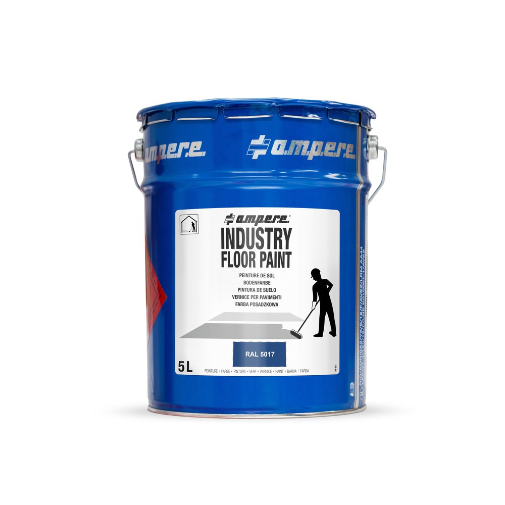 Número de imagen del producto 1: A.M.P.E.R.E. Traffic Floor Paint - Marcador de suelo azul 5L