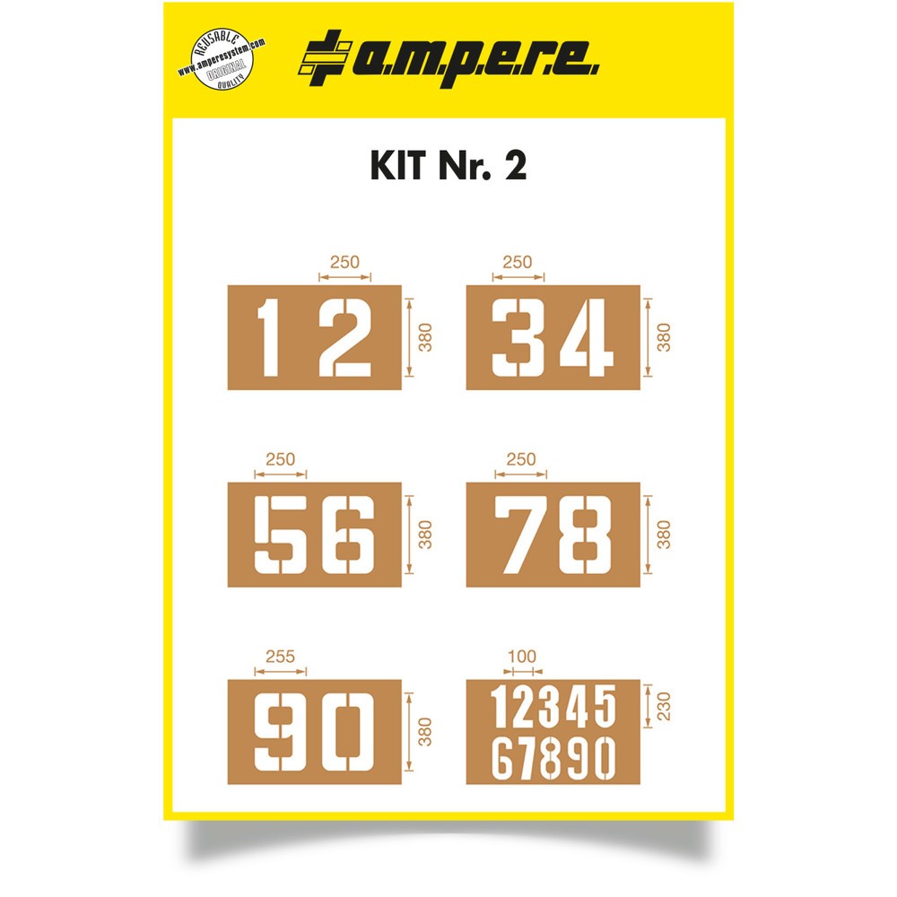 Imagen del producto: A.M.P.E.R.E. Juego de plantillas 2, de 6 plantillas