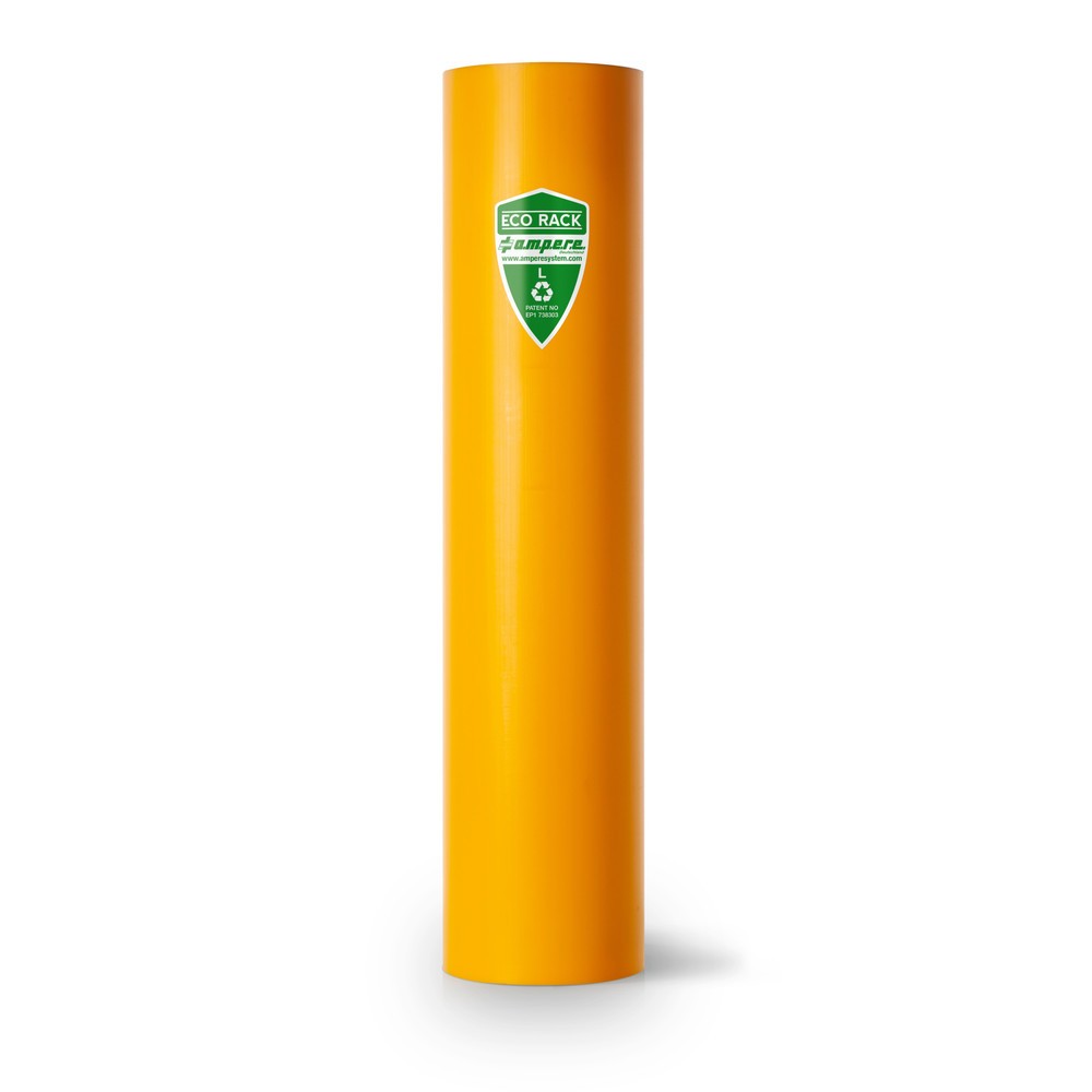 Número de imagen del producto 1: A.M.P.E.R.E. Protección anticolisión para estanterías Eco Rack de plástico, modelo L, dimensiones interiores H x A 600 x 101-110 mm
