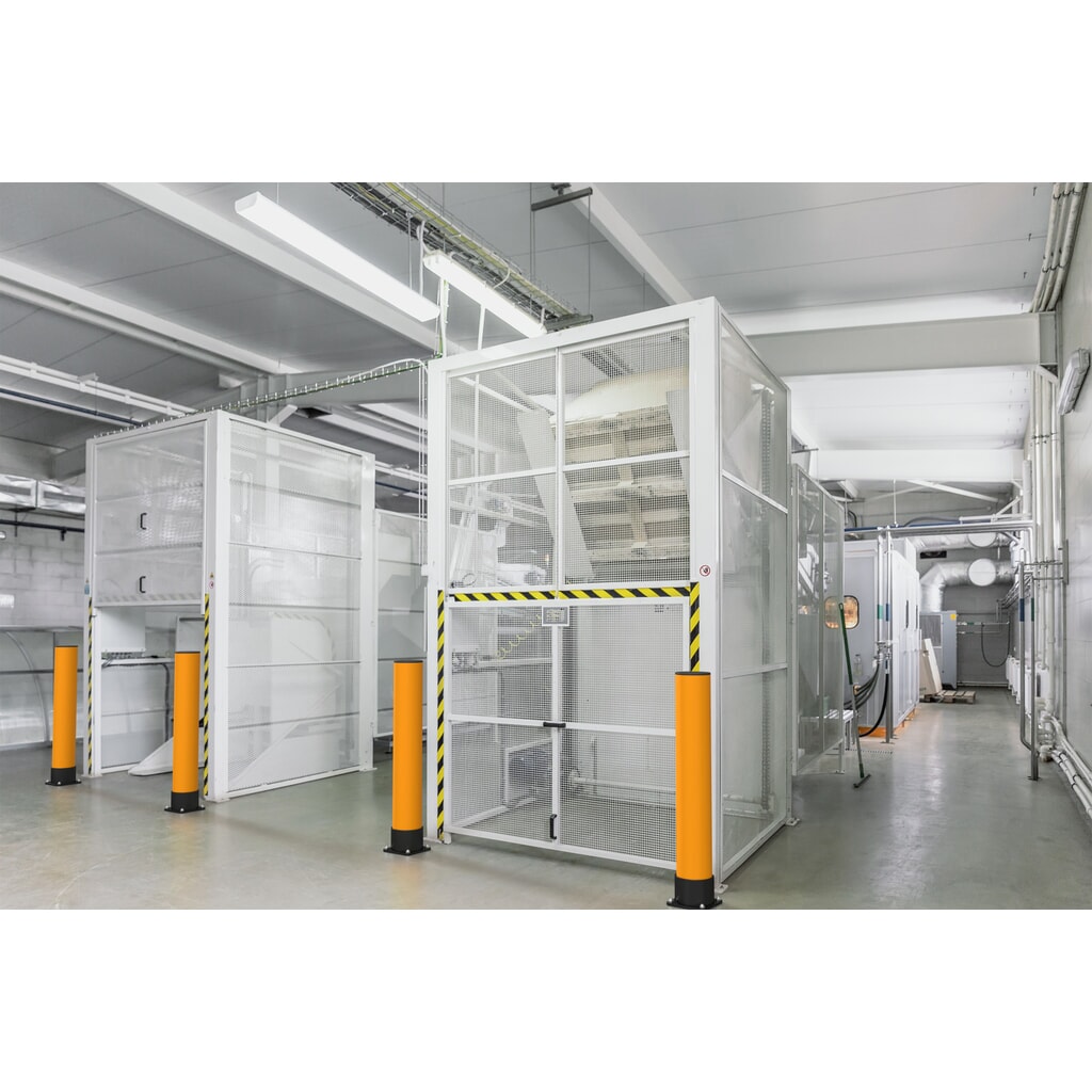 Número de imagen del producto 7: A.M.P.E.R.E. Bolardo de protección antichoques Rack Mammut®, aplicación interior y exterior, altura 600 mm, Ø 140 mm