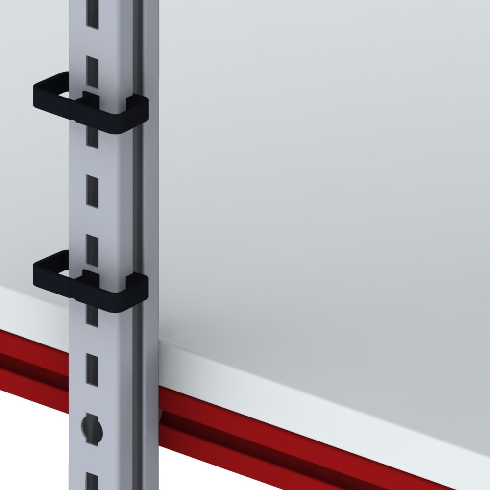 Imagen del producto: Abrazaderas de cable para espacio completo de embalaje BASIC, 10 ud/caja, negro