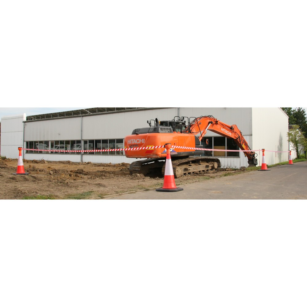 Número de imagen del producto 3: Accesorio de cono indicador SK 900 de RS-GUIDESYSTEMS®, longitud 9 m, carcasa naranja, cinta roja/blanca