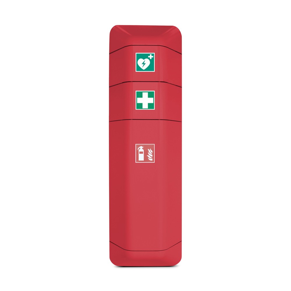 Imagen del producto: Desfibrilador - Armario de almacenamiento para extintores, color rojo