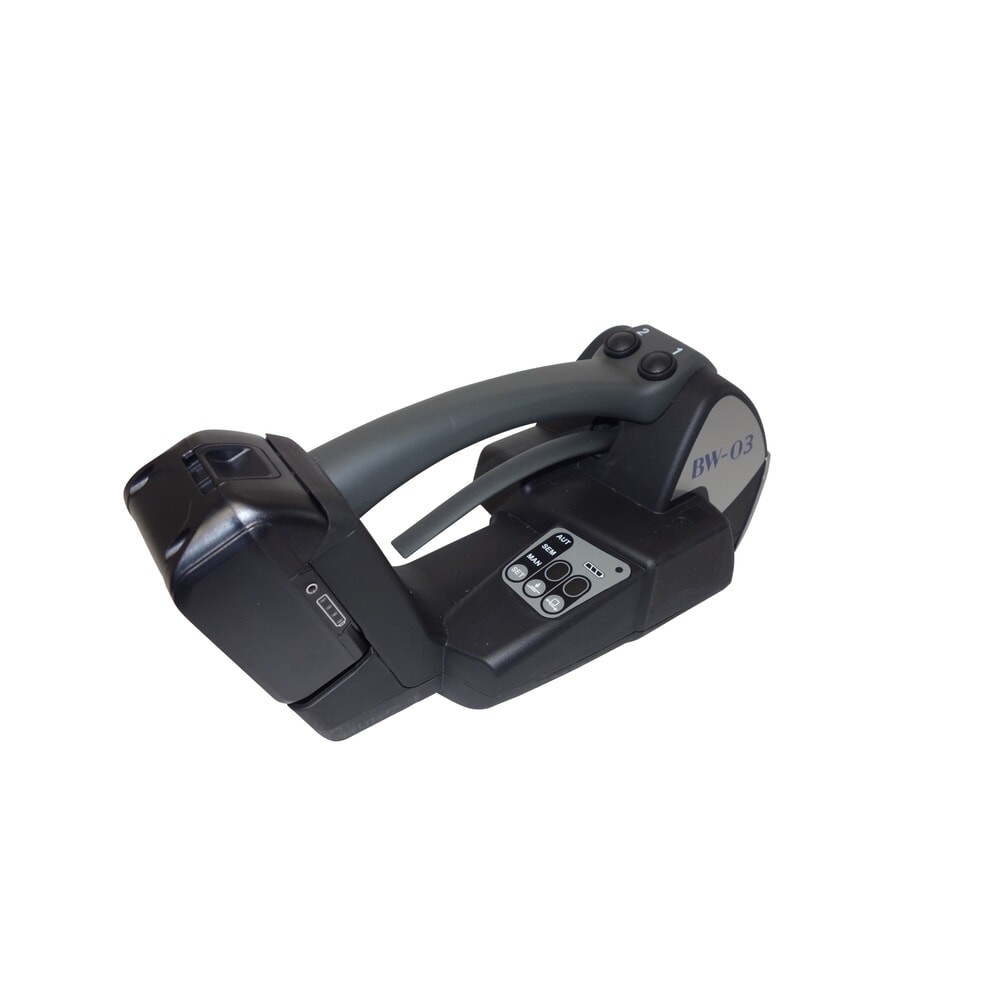 Número de imagen del producto 5: Flejadora con batería recargable BW-03 Plus, totalmente automática, para flejado de PP y PET, anchura de fleje 12-16 mm