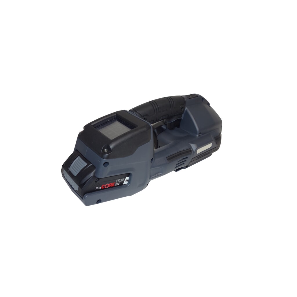 Flejadora con batería recargable Signode BXT4 para flejes PP y PET con una anchura de 13 mm Imagen del producto: Flejadora con batería recargable Signode BXT4 para flejes PP y PET con una anchura de 13 mm