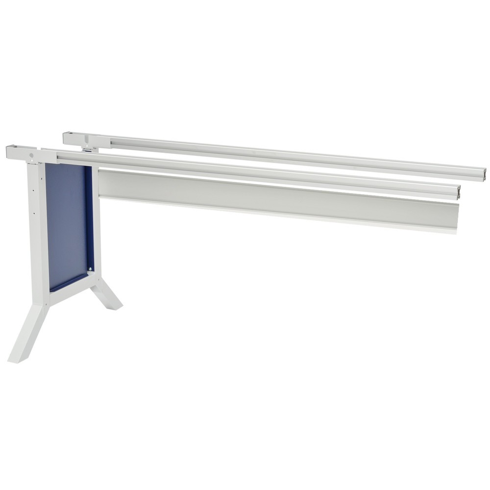 Número de imagen del producto 1: Ala de mesa para sistema de puestos de trabajo Bedrunka+Hirth, con sujeción, azul genciana