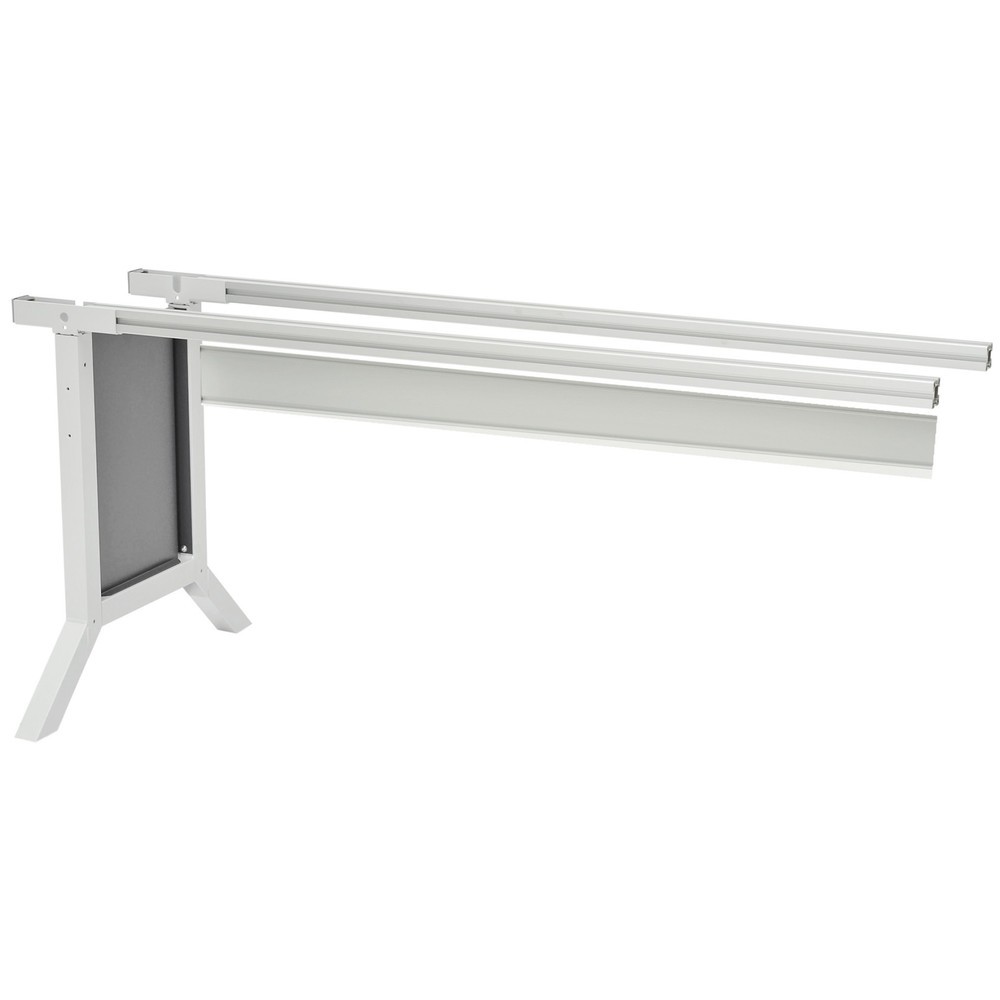 Imagen del producto: Ala de mesa para sistema de puestos de trabajo Bedrunka+Hirth, con sujeción, gris ventana