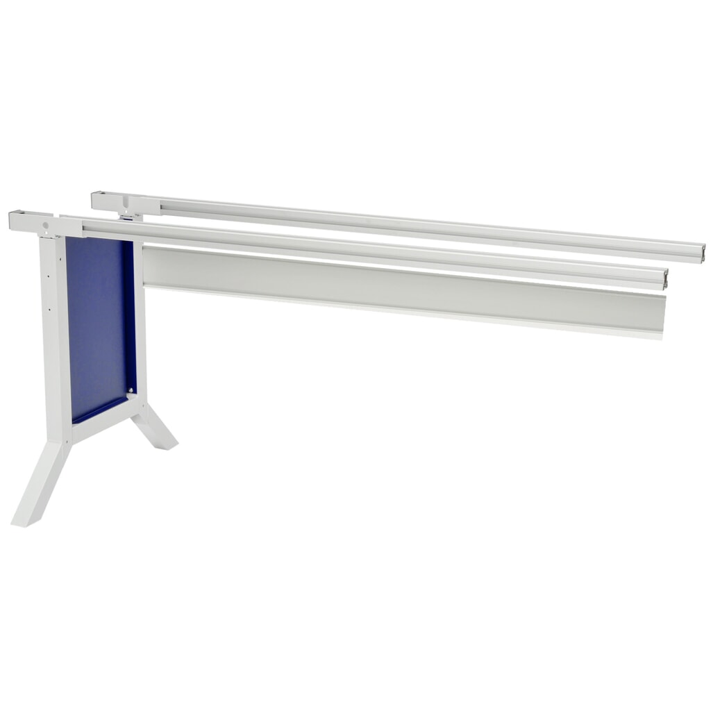 Imagen del producto: Ala de mesa para sistema de puestos de trabajo Bedrunka+Hirth, ajuste de altura con manivela, azul cobalto