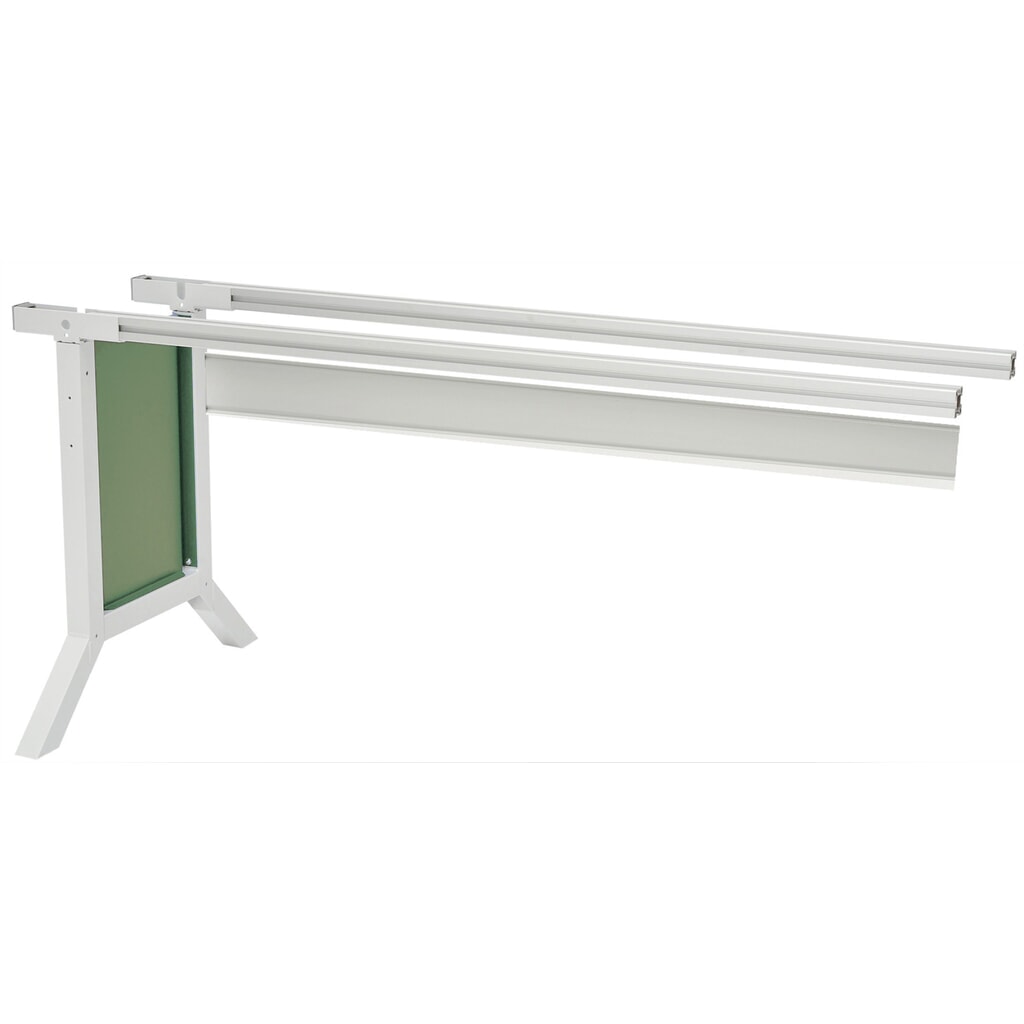 Imagen del producto: Ala de mesa para sistema de puestos de trabajo Bedrunka+Hirth, ajuste de altura con manivela, verde reseda