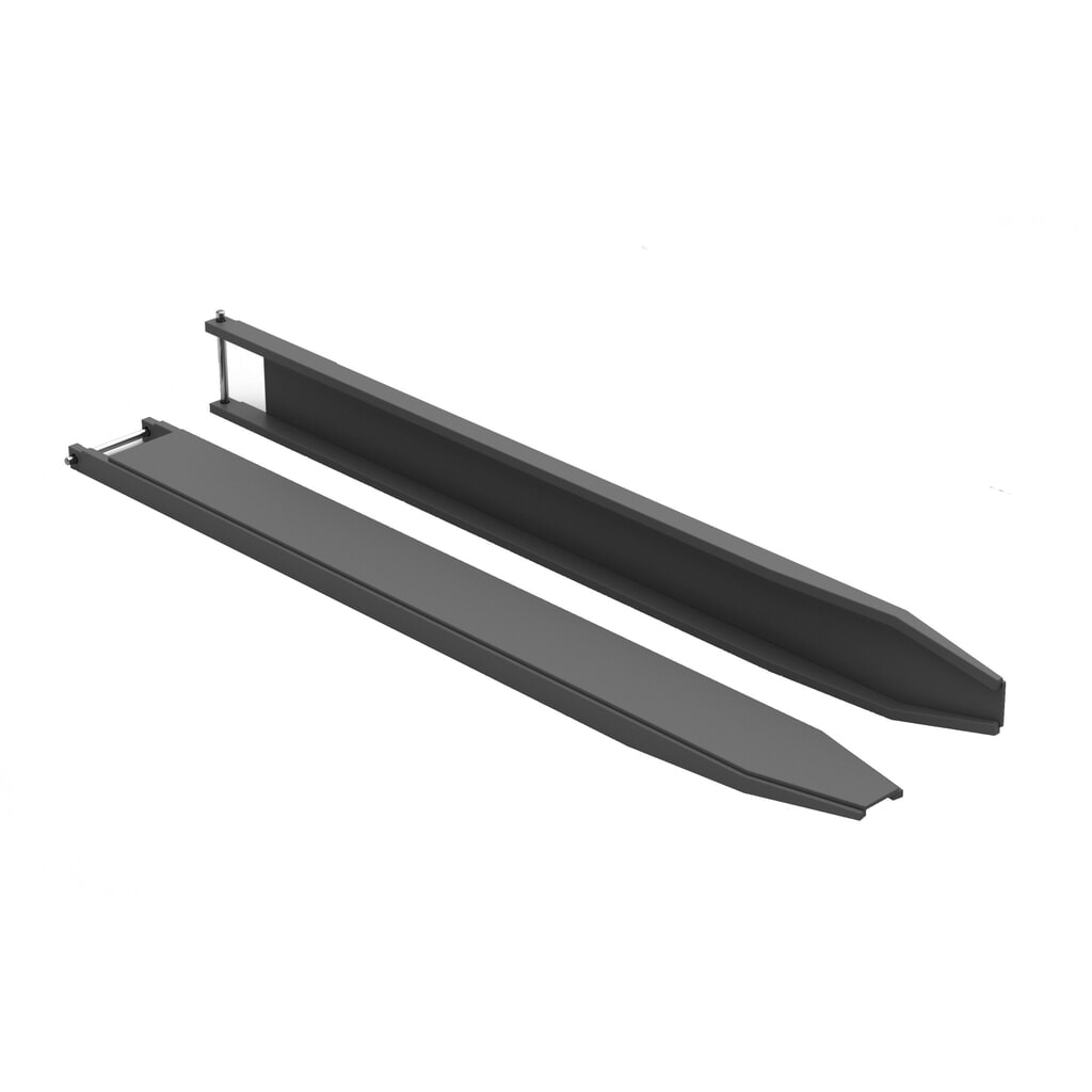 Número de imagen del producto 1: Alargadera de horquilla, versión abierta, longitud 1.600 mm, sección transversal de los brazos de horquilla 80 x 40 mm