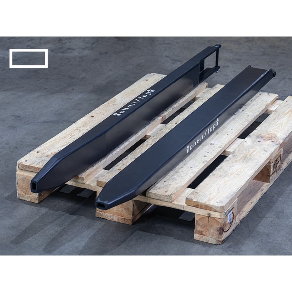 Número de imagen del producto 4: Alargadera de horquilla, versión cerrada, longitud 1.600 mm, sección transversal de los brazos de horquilla 80 x 40 mm