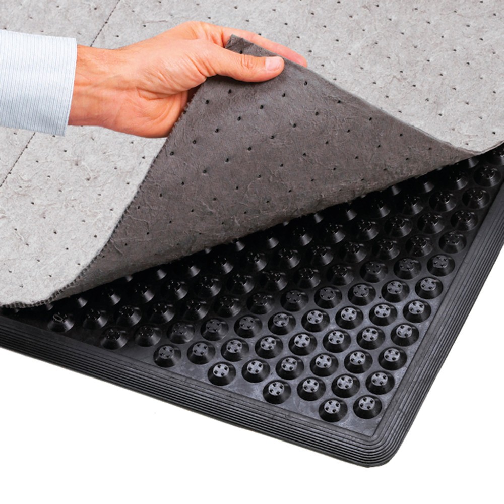 Número de imagen del producto 2: Alfombrilla antifatiga con fieltro, de caucho nitrilo, An x L 870 x 1.570 mm