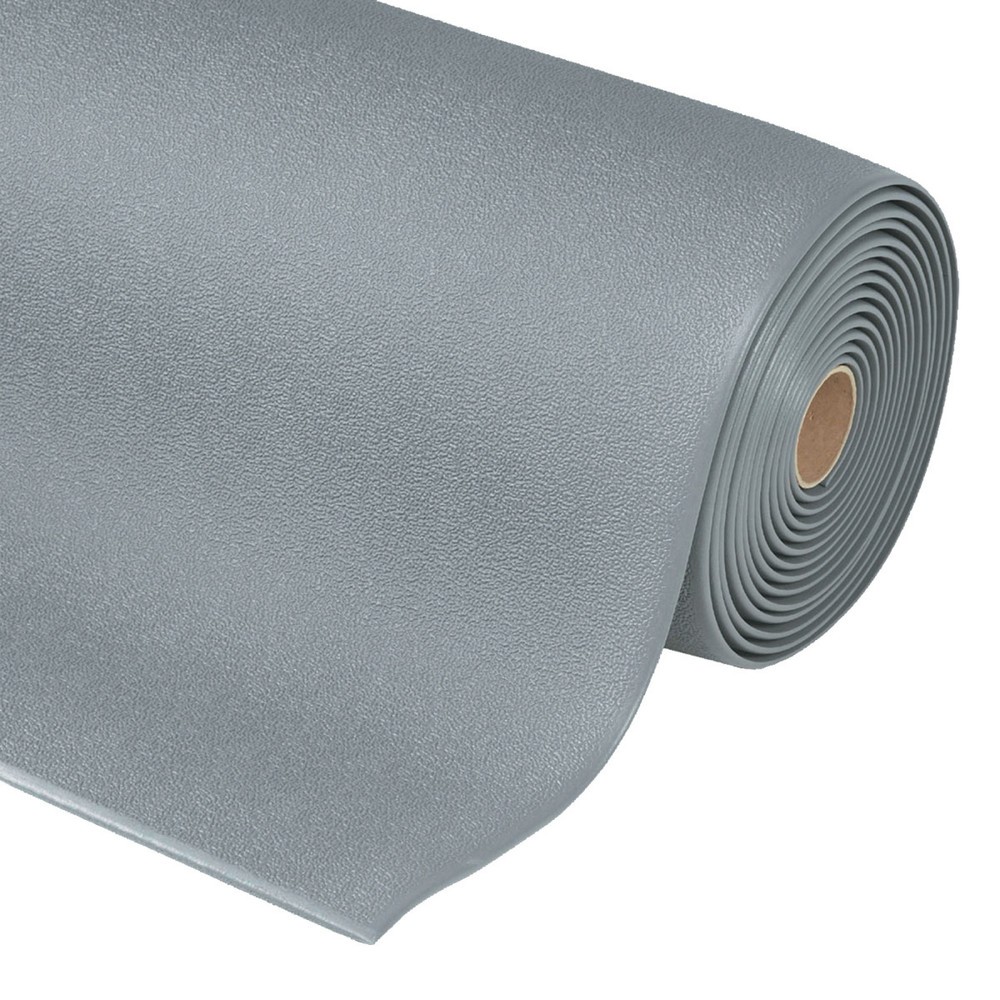 Número de imagen del producto 1: Alfombrilla antifatiga, superficie texturada, metro lineal x 910 mm, gris