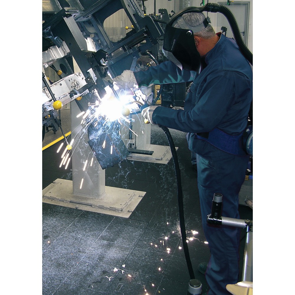 Número de imagen del producto 2: Alfombrilla antifatiga NoTrax Cushion Ease Solid™ nitrilo FR, A x F 910 x 910 mm, negra