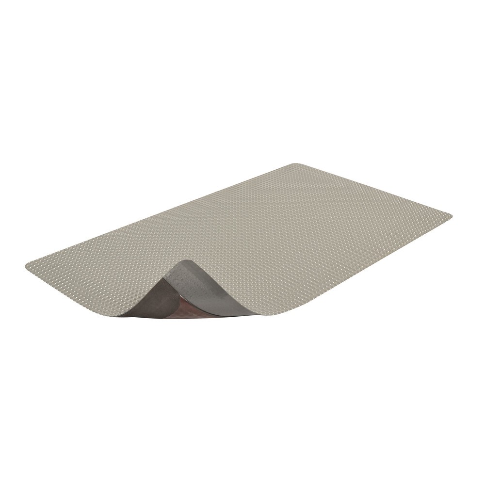 Número de imagen del producto 5: Esterilla antifatiga de PVC, reverso de microceldas de vinilo, An x F 600 x 910 mm, gris