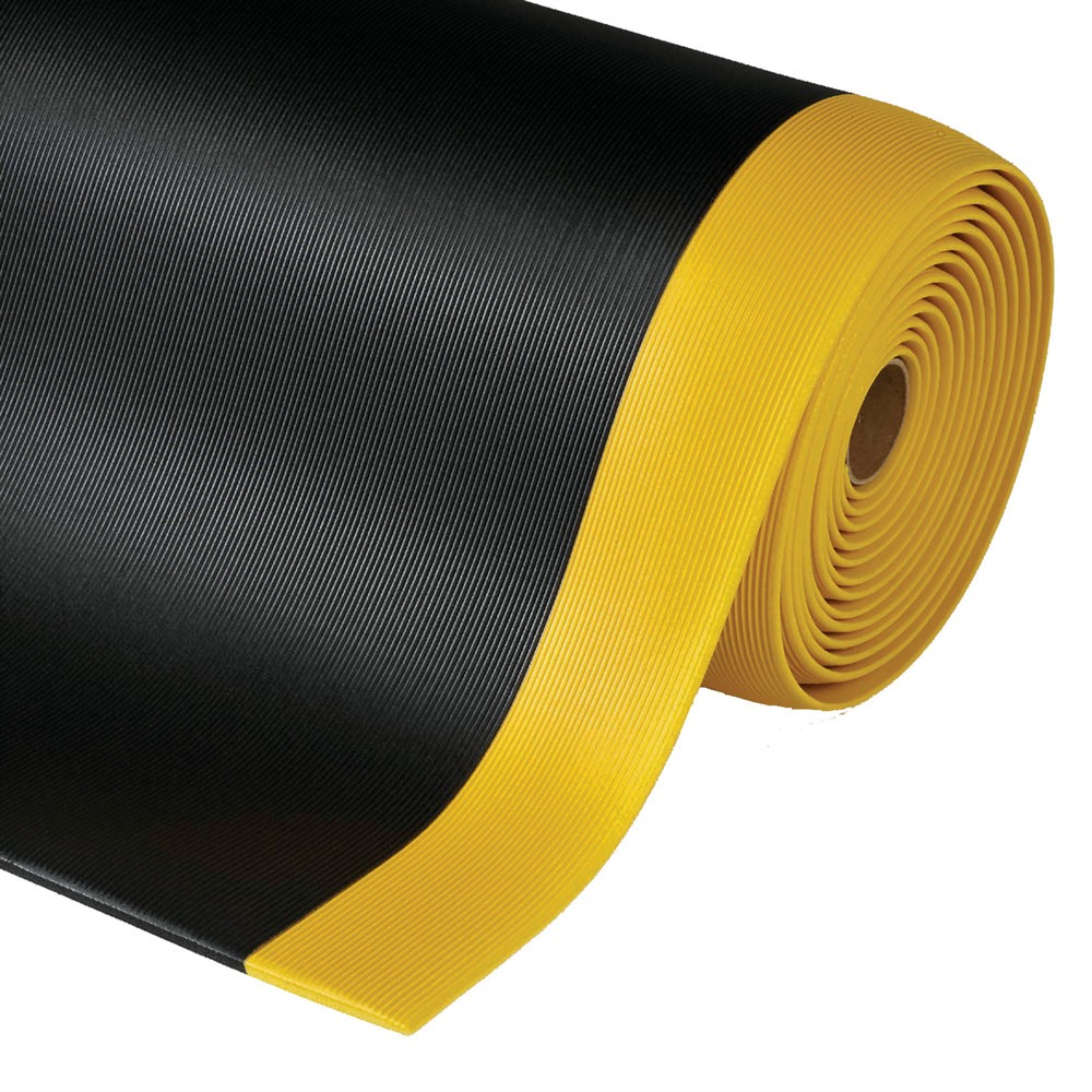 Número de imagen del producto 3: Alfombrilla antifatiga, PVC/espuma de vinilo, metro lineal x 1.220 mm, gris