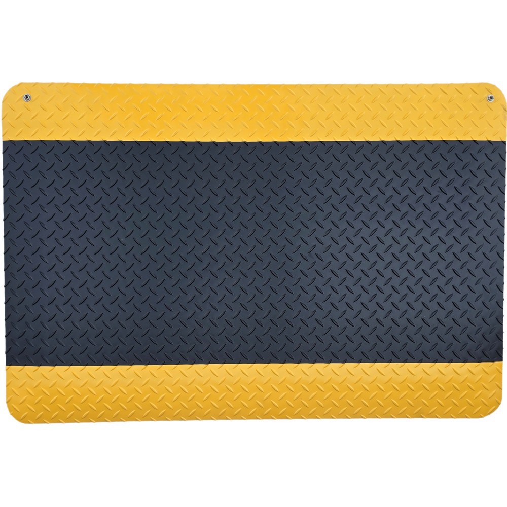 Número de imagen del producto 2: Alfombrilla antifatiga ErgoSoft Strong de Steinbock®, patrón de diamante, 2 capas, L x A 600 x 1000 mm, negro/amarillo