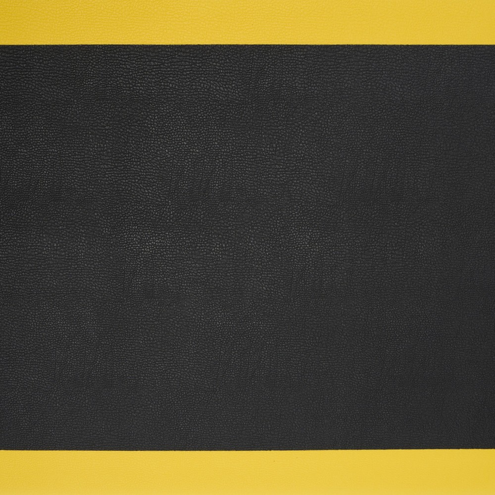 Número de imagen del producto 5: Alfombrilla antifatiga ErgoSoft Classic de HEMMDAL, texturizada, 1 capa, L x A 600 x 600 mm, negra/amarilla