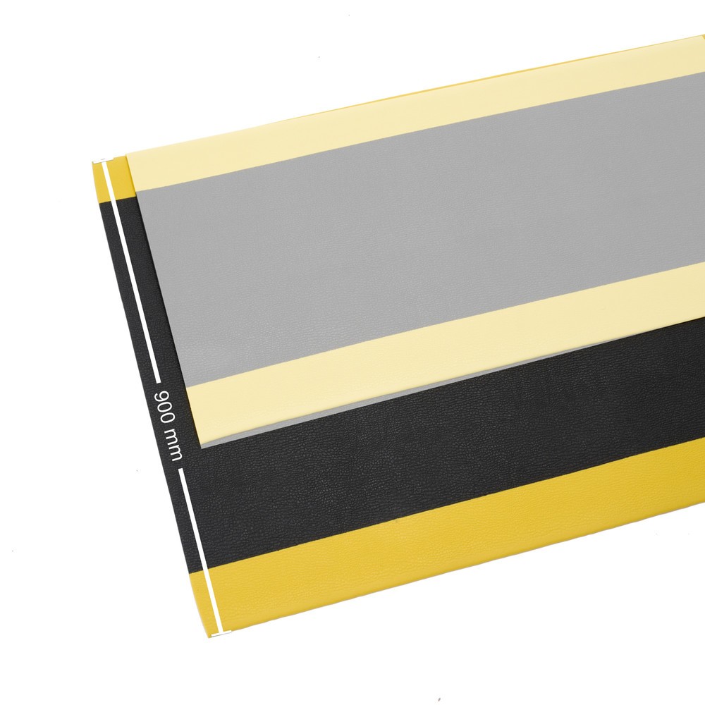 Número de imagen del producto 8: Alfombrilla antifatiga ErgoSoft Classic de HEMMDAL, texturizada, 1 capa, L x A 900 x 1.200 mm, negra/amarilla