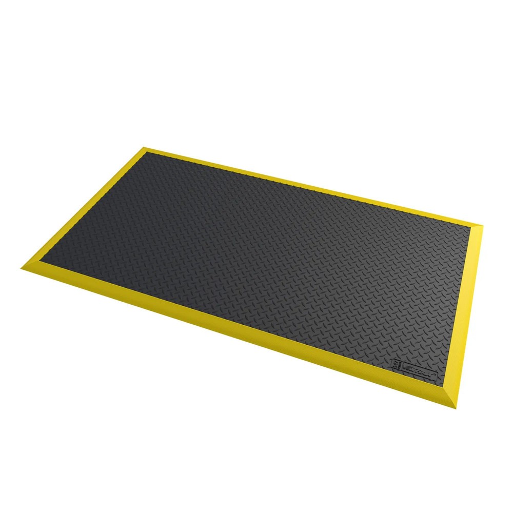 Número de imagen del producto 1: Alfombrilla antifatiga NoTrax Diamond Flex™, A x F 970 x 1.630 mm, negro/amarillo
