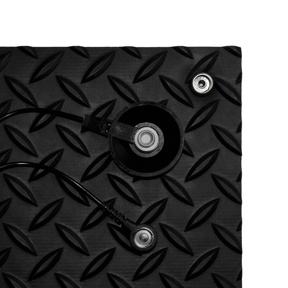 Número de imagen del producto 2: Alfombrilla antifatiga NoTrax Diamond Stat™, A x F 600 x 910 mm, negro