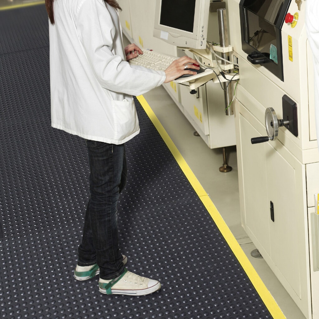 Imagen del producto: Alfombrilla antifatiga NoTrax SkywalkerHD™ ESD, An x L 910 x 910 mm, negra
