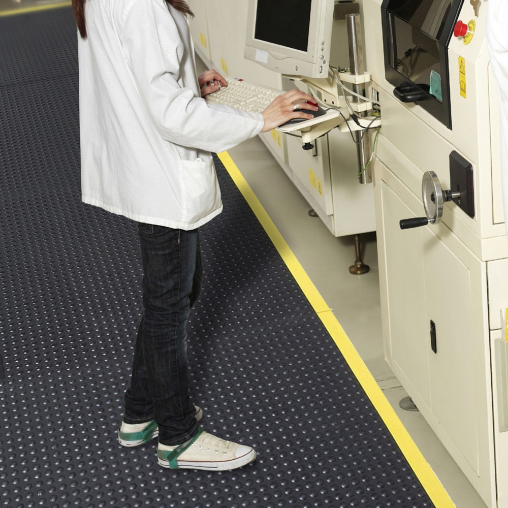 Número de imagen del producto 7: Alfombrilla antifatiga NoTrax SkywalkerHD™ ESD, A x F 910 x 910 mm, negro