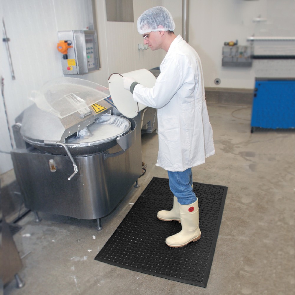 Número de imagen del producto 4: Alfombrilla antifatiga NoTrax Superflow® XT nitrilo, A x F 600 x 900 mm, negro