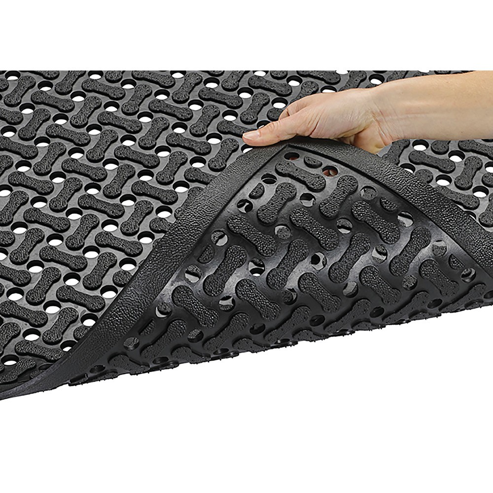 Número de imagen del producto 2: Alfombrilla antifatiga NoTrax Superflow® XT nitrilo, A x F 600 x 900 mm, negro