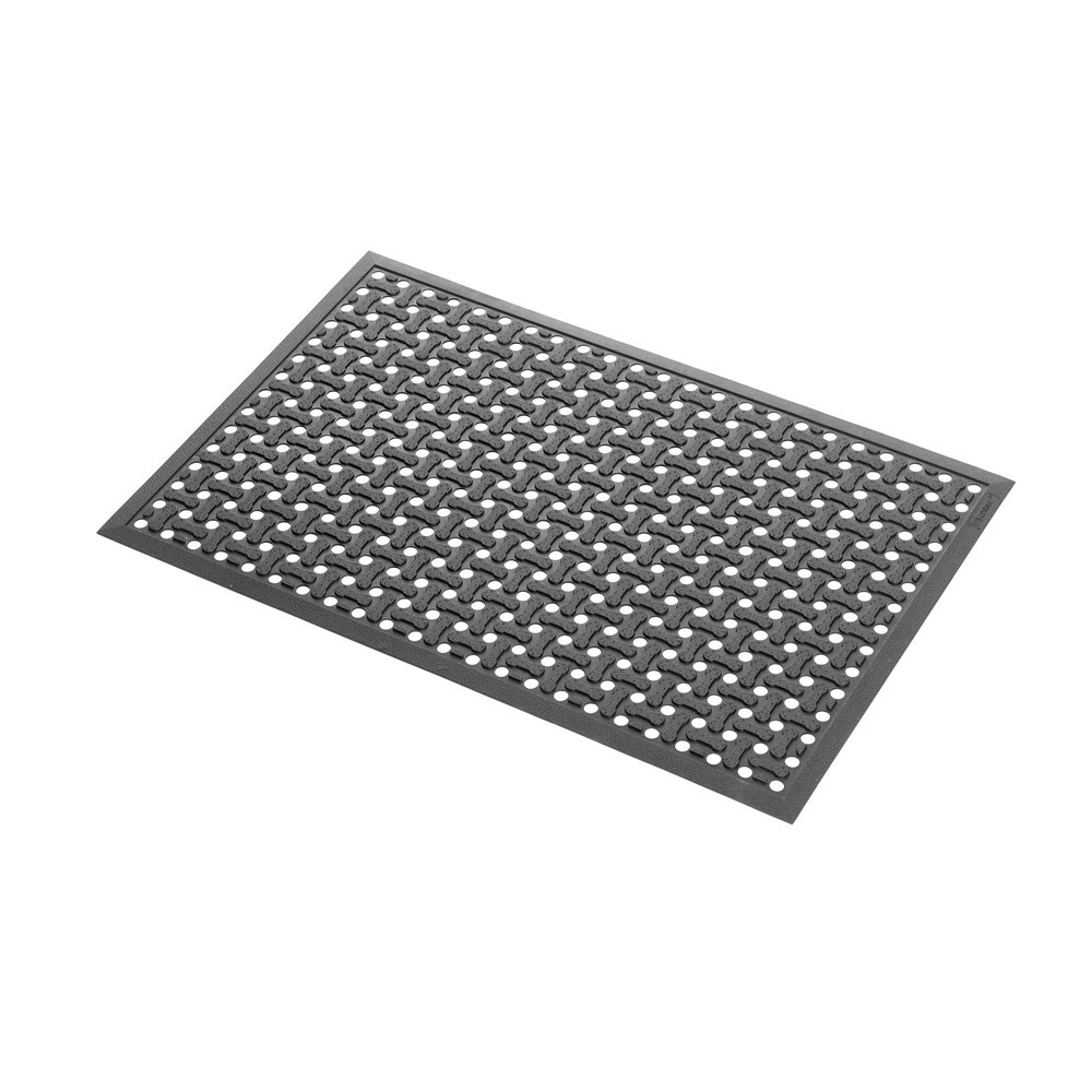 Número de imagen del producto 3: Alfombrilla antifatiga NoTrax Superflow® XT nitrilo, A x F 600 x 900 mm, negro