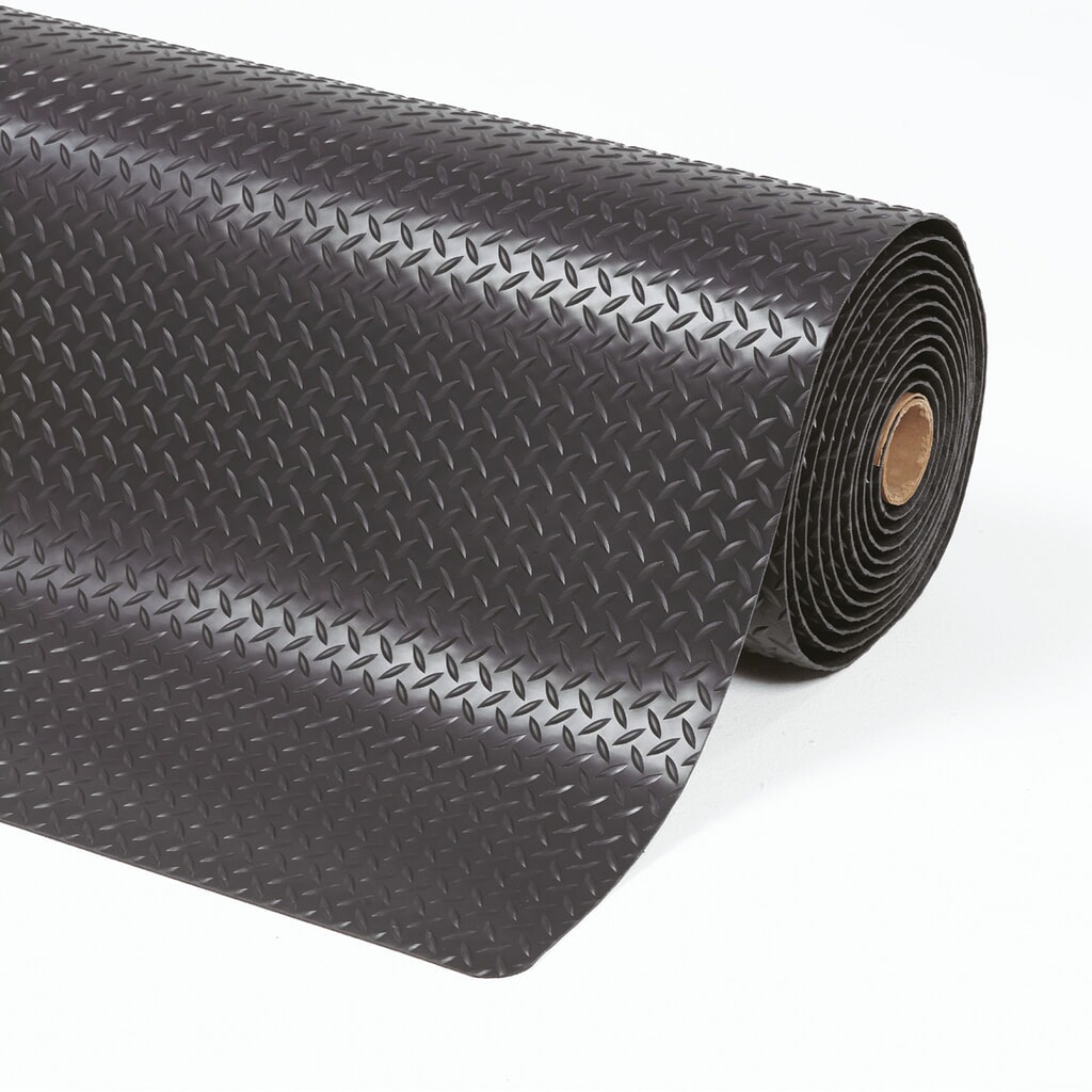 Imagen del producto: Alfombrilla antifatiga para industria y artesanía, metro lineal x 600 mm, negro
