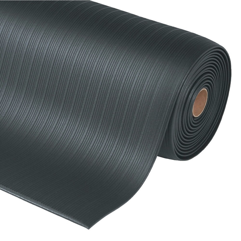 Número de imagen del producto 3: Alfombrilla antifatiga Premium de espuma de vinilo, An x L 600 x 910 mm, negro