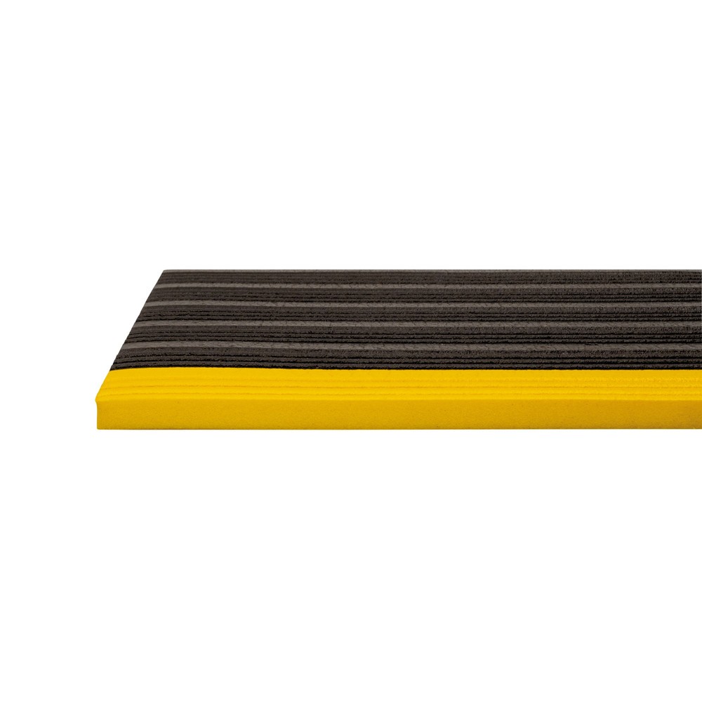 Número de imagen del producto 5: Alfombrilla antifatiga Premium de espuma de vinilo, An x L 600 x 910 mm, negro/amarillo