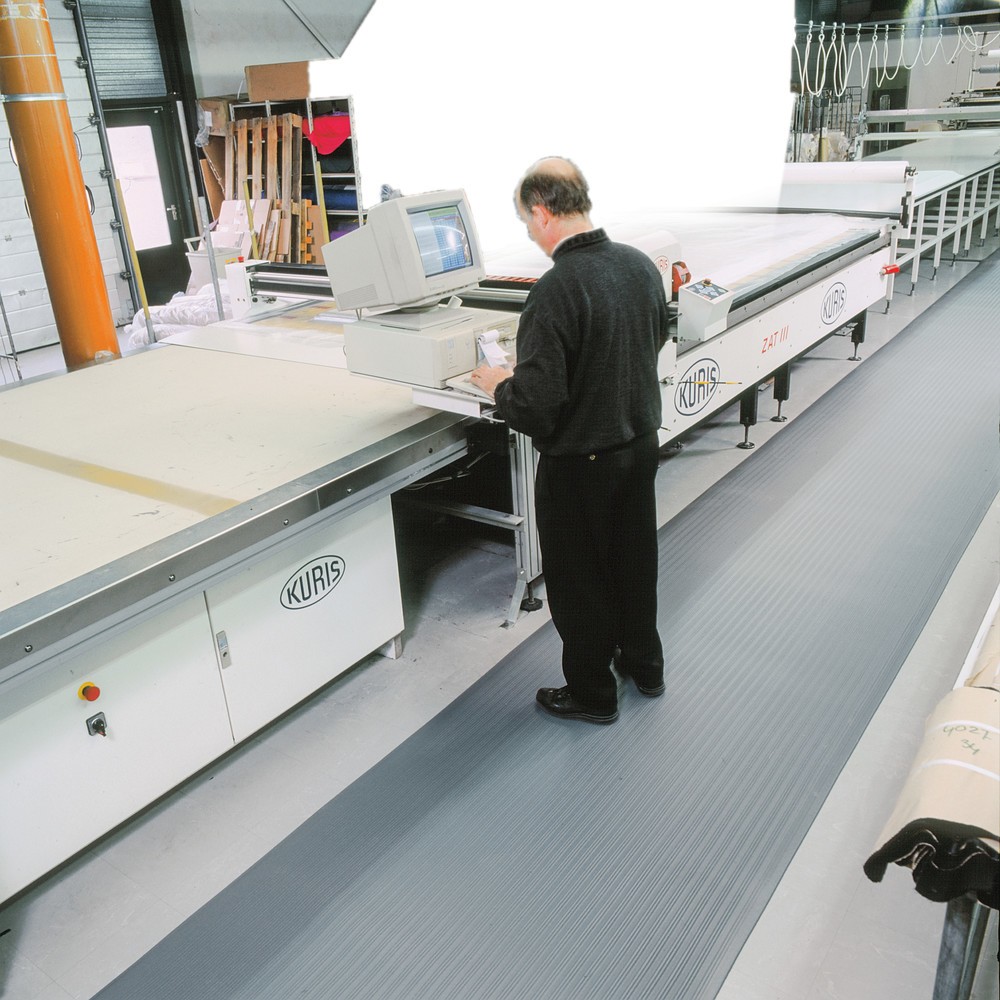 Número de imagen del producto 6: Alfombrilla antifatiga Premium de espuma de vinilo, An x L 600 x 910 mm, negro/amarillo