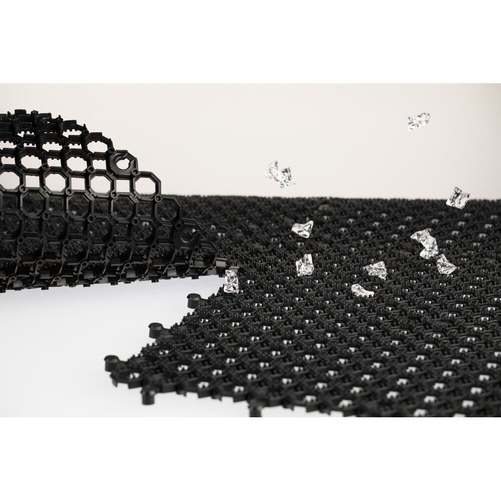 Número de imagen del producto 5: Alfombrilla antifatiga Yoga Grid Ultra, diseño en panal de abeja, An x Fo 500 x 500 mm