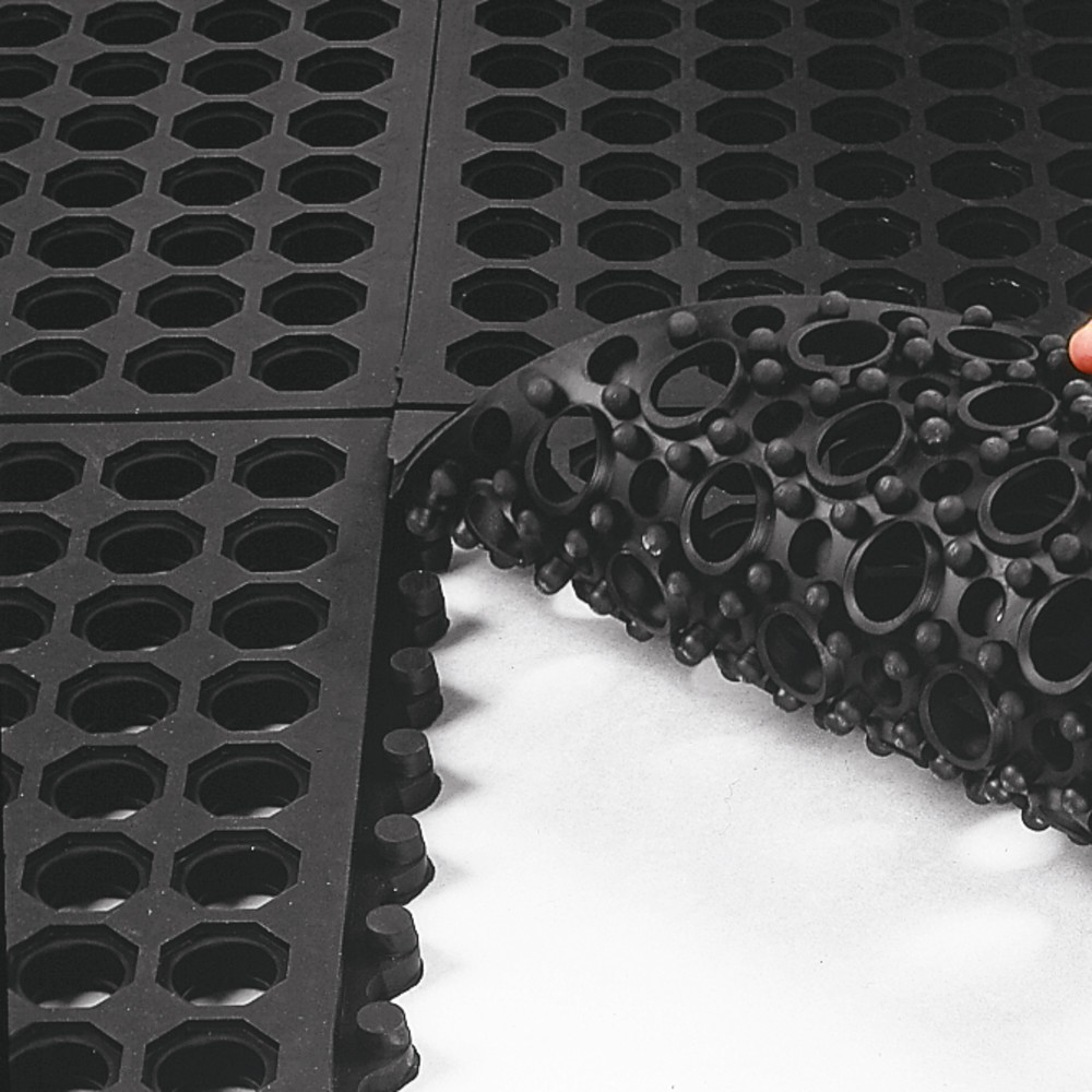 Número de imagen del producto 4: Alfombrilla antifatiga Yoga Octa Basic, diseño en panal de abeja, An x Fo 900 x 900 mm