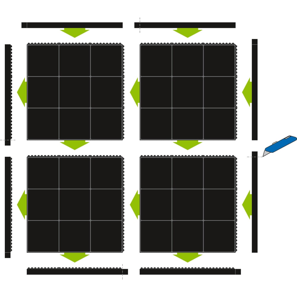 Número de imagen del producto 5: Alfombrilla antifatiga YOGA SOLID OIL, An x Fo 900 x 900 mm