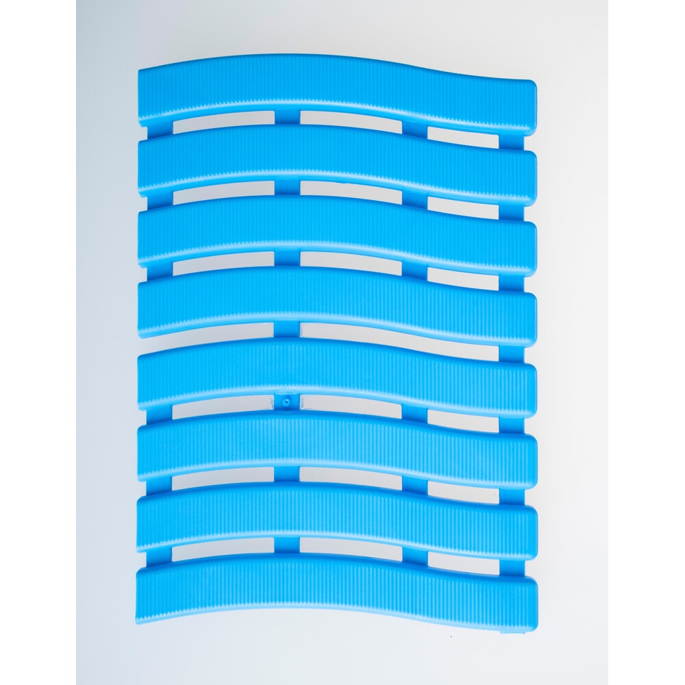 Número de imagen del producto 3: Esterilla de malla suave para yoga, PE, corte por metro, ancho An x F 600 x 1.000 mm, color azul