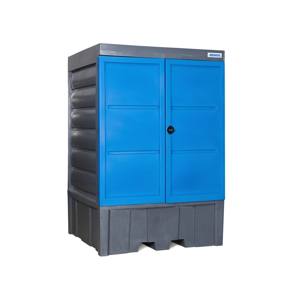 Número de imagen del producto 1: Almacén para sustancias peligrosas de PE, H x An x Fo 2.330 x 1.560 x 1.550 mm, 1x IBC o 4x 200 l