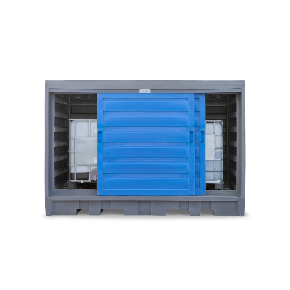Número de imagen del producto 4: Almacén de PE para barriles, Al x An x F: 2.170 x 3.200 x 1.740 mm, 2x IBC o 8x 200 l