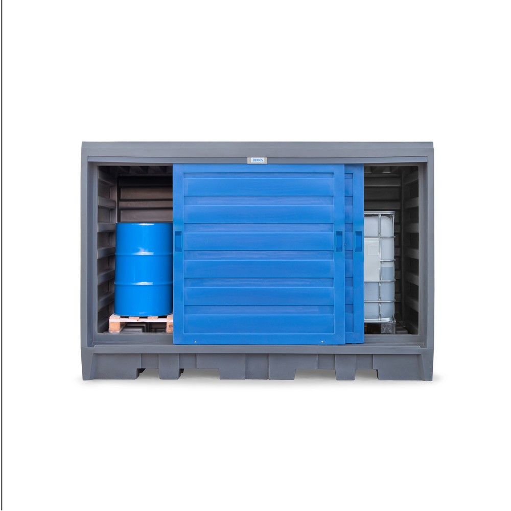 Número de imagen del producto 9: Almacén de PE para barriles, Al x An x F: 2.170 x 3.200 x 1.740 mm, 2x IBC o 8x 200 l