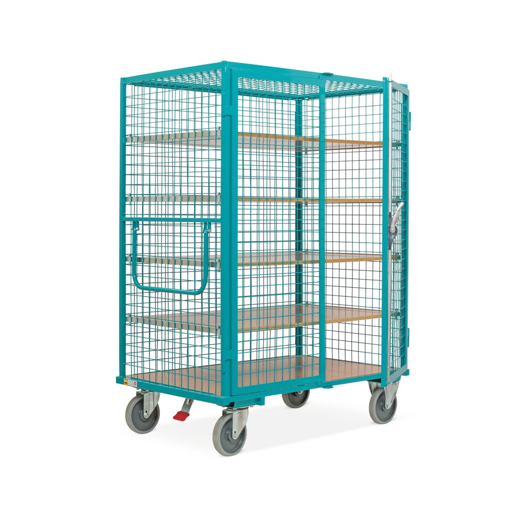 Imagen del producto: Ameise® Carro para armario, paredes de malla, azul turquesa, alto H x An x F 1.800 x 1,115 x 810 mm