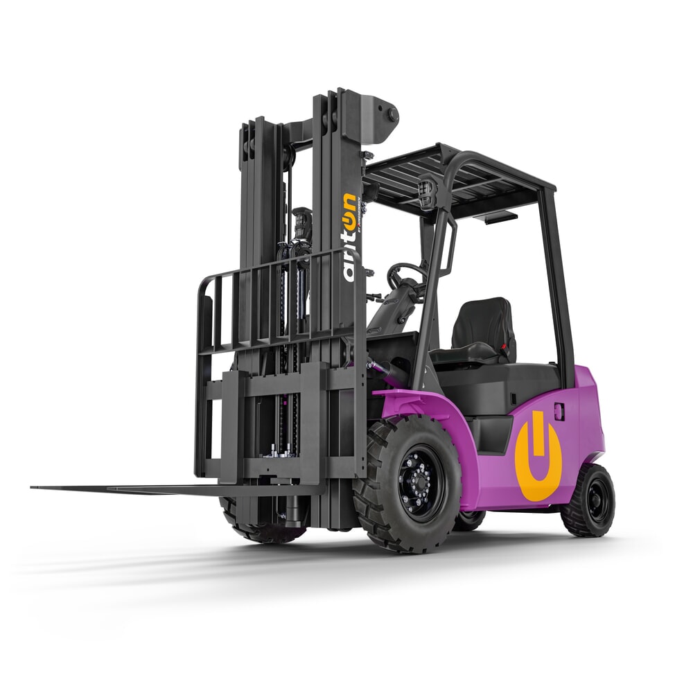 Número de imagen del producto 8: Apilador eléctrico AntOn de Jungheinrich CBH 2.5 con mástil de elevación telescópico doble, altura de elevación 3.300 mm, capacidad de carga 2.500 kg, incluye cargador externo 80 V, 60 A, CEE, 4 pines