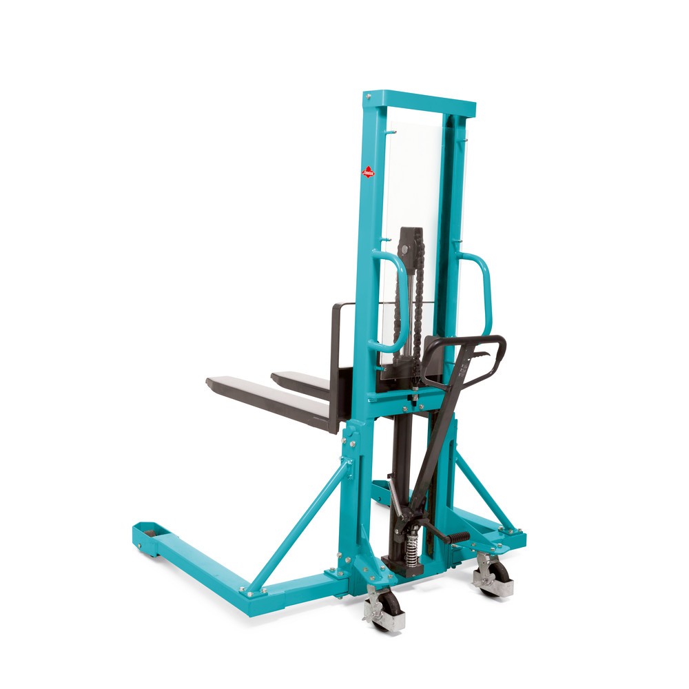 Número de imagen del producto 4: Apilador hidráulico de vía ancha Ameise® PSM 1.0 Wide-tread, mástil simple, altura de elevación 1.600 mm, capacidad de carga 1.000 kg