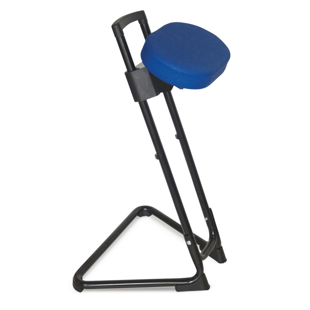 Imagen del producto: Apoyo isquiático, asiento basculante e inclinable de cuero sintético, altura de asiento de 600-850 mm, rojo fuego/negro